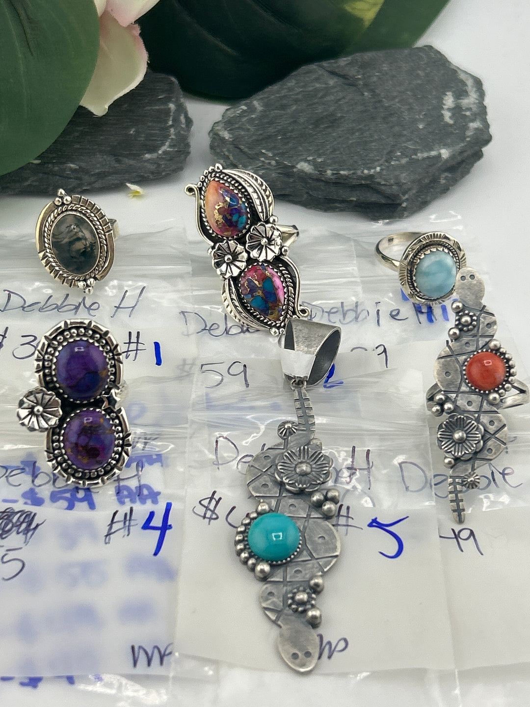 RESERVED FOR: DebbieH- 4/16/2025 tiktok Live Show - 6 Sterling Silver Items