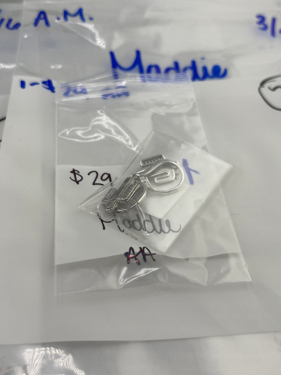 RESERVED FOR: Maddie- 3/25/2025 A.M. Live Show - 1 Sterling Silver Items