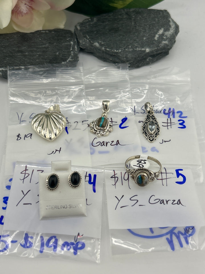 RESERVED FOR: Y_S_Garza- 4/2/2025 Tiktok Live Show - 5 Sterling Silver Items