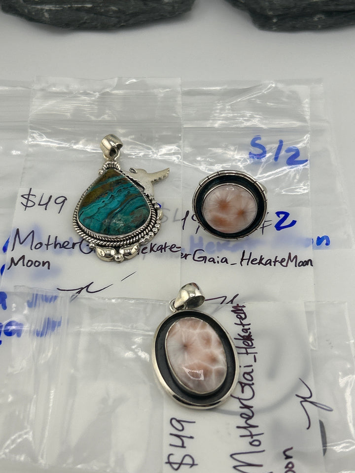 RESERVED FOR:  MotherGaia_Hekata-Moon- 5/2/2025 tiktok Live Show -3  Sterling Silver Items