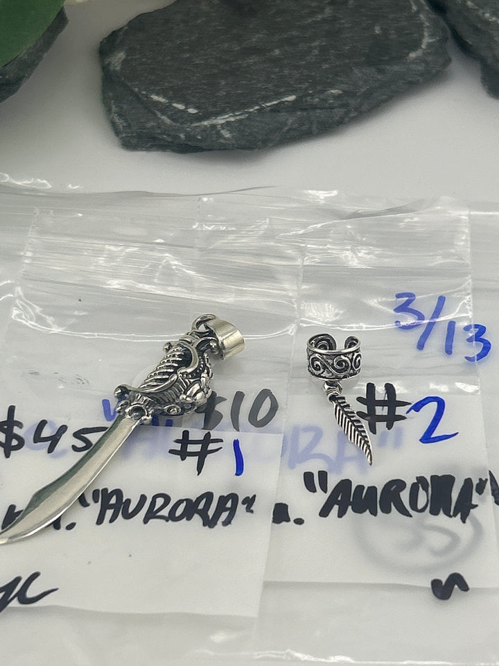 RESERVED FOR: a.k.a."AURORA" - 3/13/2025 Live Show - 2 Sterling Silver Items