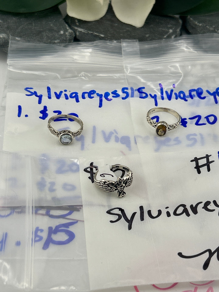 RESERVED FOR:  Sylviareyes517 - 5/26/2025 tiktok A.M Live Show - 3 Sterling Silver Items
