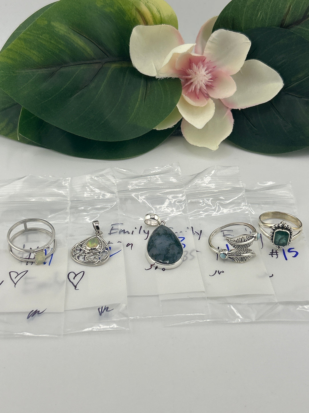 RESERVED FOR: Emily❤️ - 4/26/2025 tiktok Live Show - 15 Sterling Silver Items