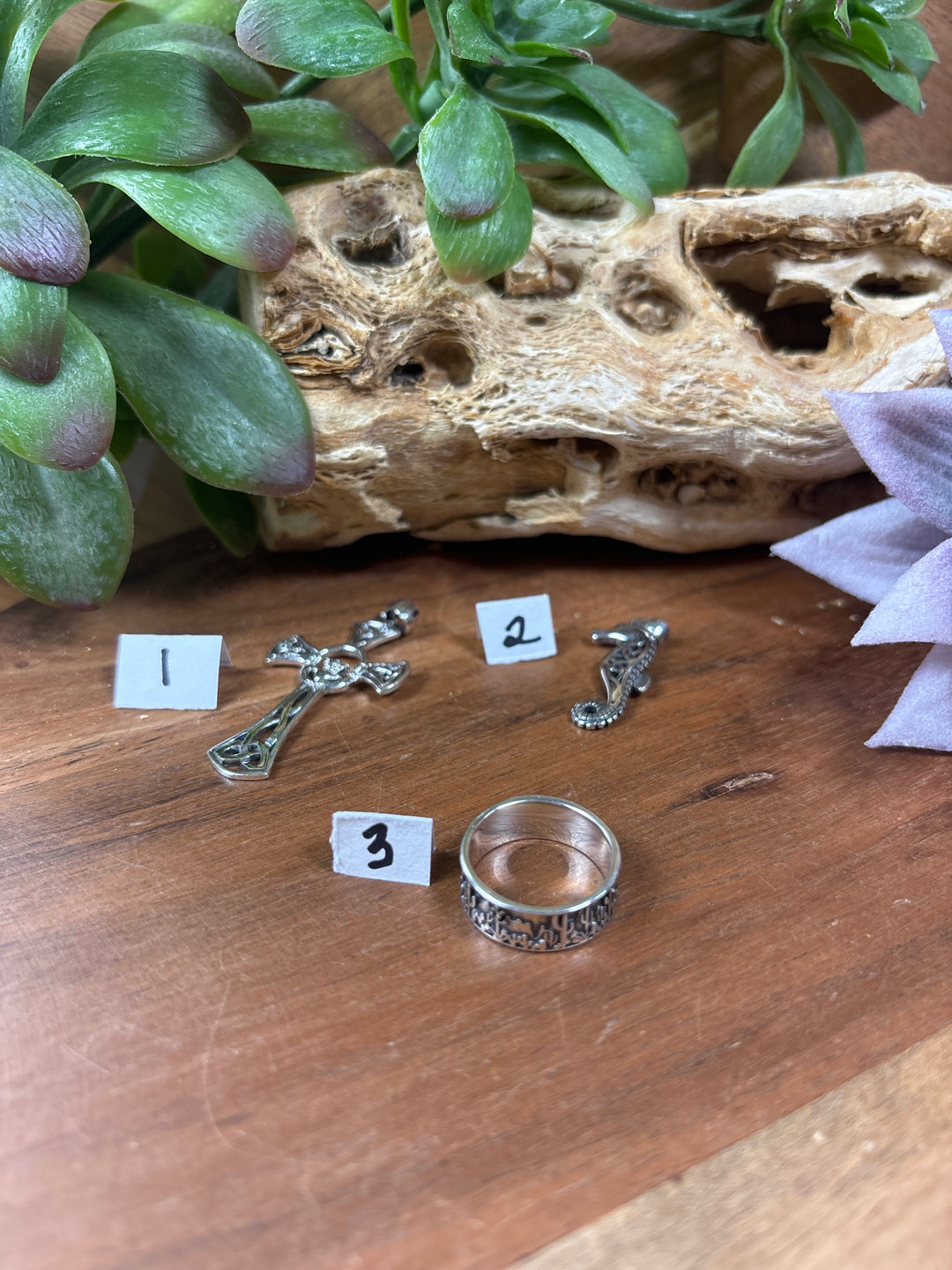 RESERVED FOR: Toni Trichel Hall 8/1/24- 3 Sterling Silver Items
