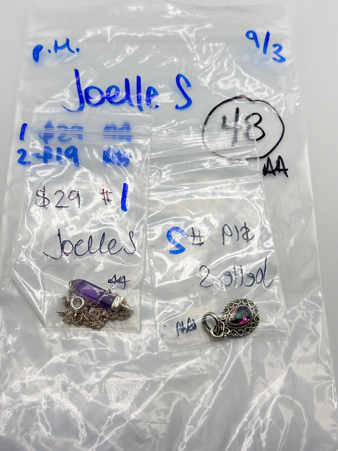 PM SHOW 48HR - RESERVED FOR: Joelle S - 9/03/2025 FL tiktok Live Show - 2 Sterling Silver Items