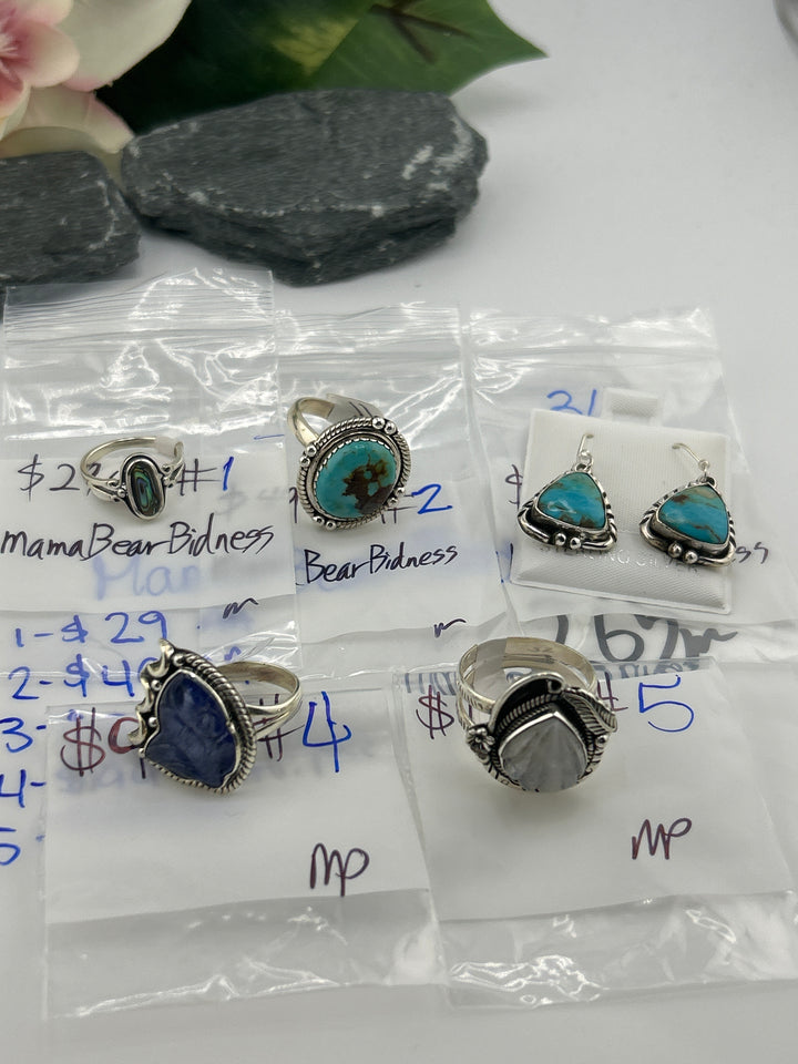 RESERVED FOR: MamaBearBidness - 3/26/2025 tiktok Live Show - 5 Sterling Silver Items