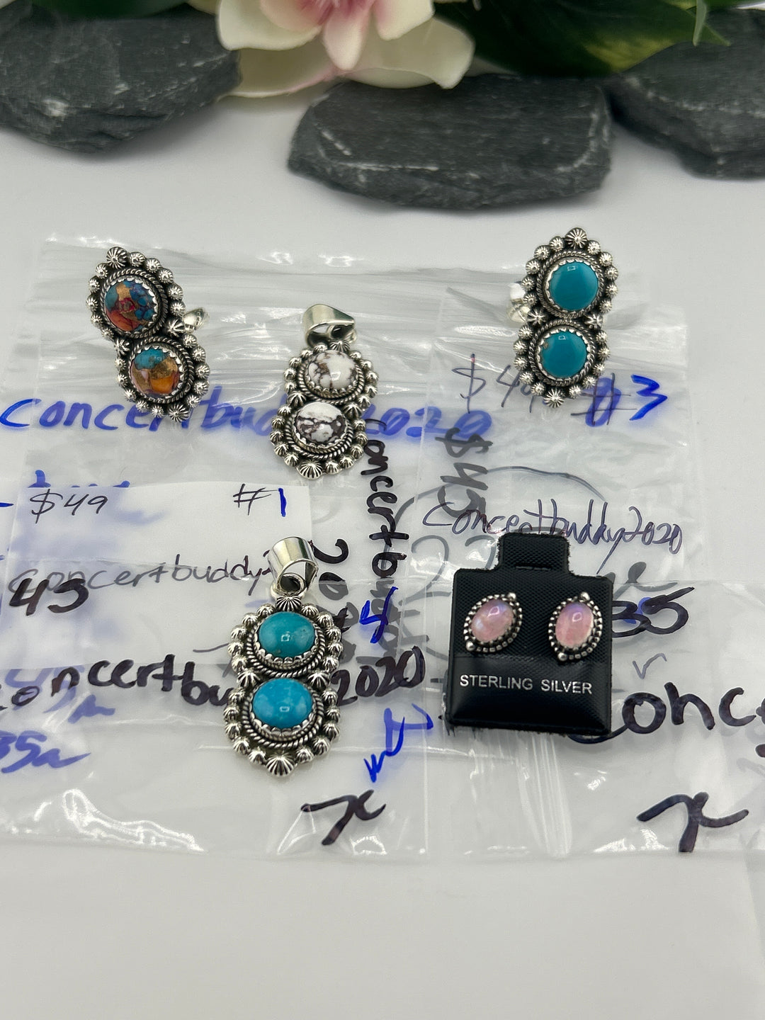 RESERVED FOR: concertbuddy2020 - 5/8/2025 tiktok Live Show - 5 Sterling Silver Items