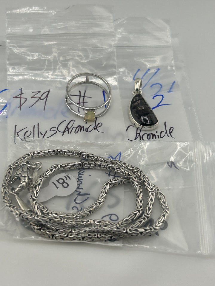 RESERVED FOR: KellysChronicle - 4/26/2025 tiktok Live Show - 3 Sterling Silver Items