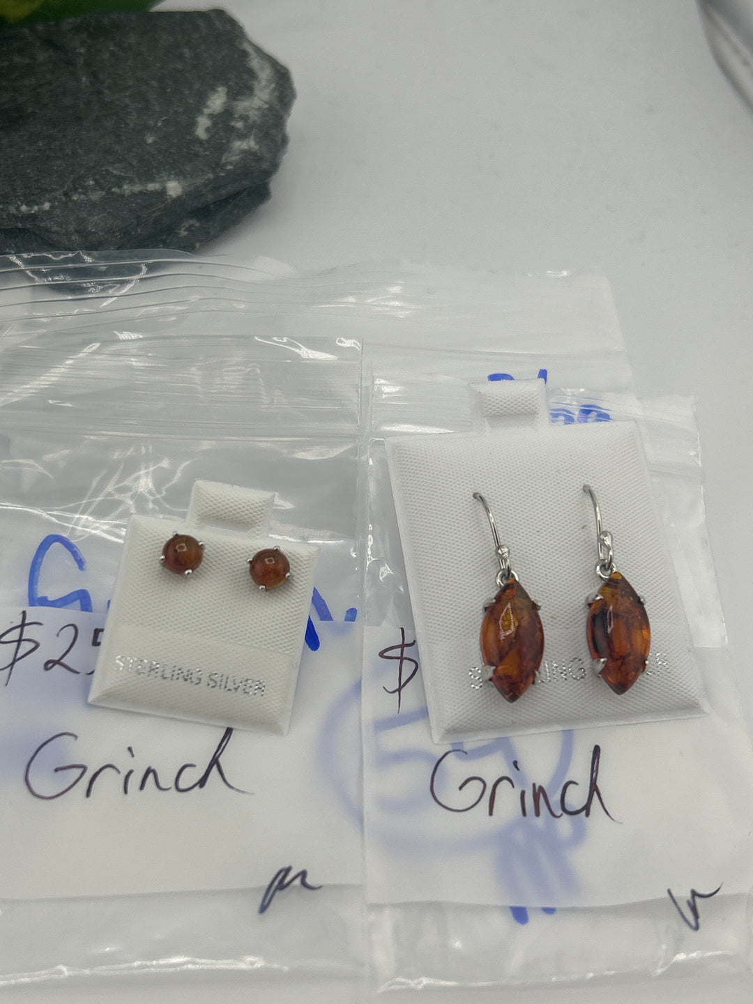 RESERVED FOR: Grinch - 3/29/2025 The Collective Boutique App Live Show -  2 Sterling Silver Items