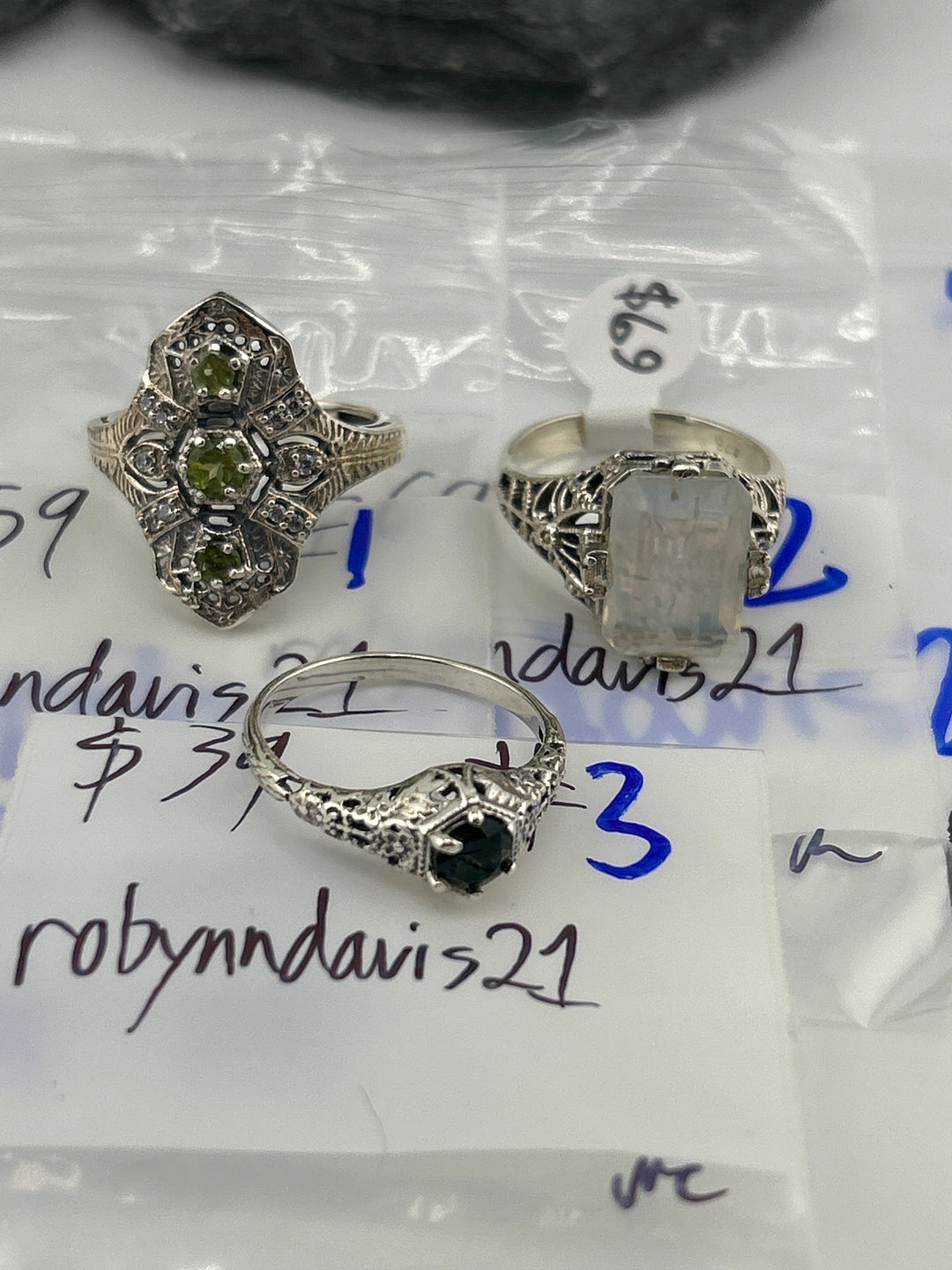 RESERVED FOR: robynndavis21 - 4/12/2025 tiktok Live Show - 3  Sterling Silver Items