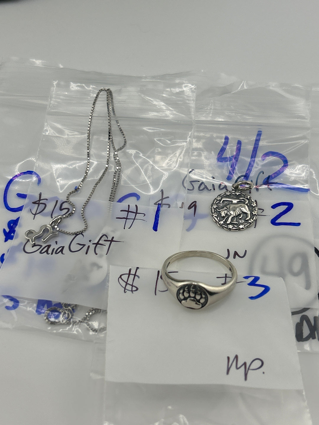 RESERVED FOR: GaiaGift - 4/2/2025 Tiktok Live Show - 3 Sterling Silver Items