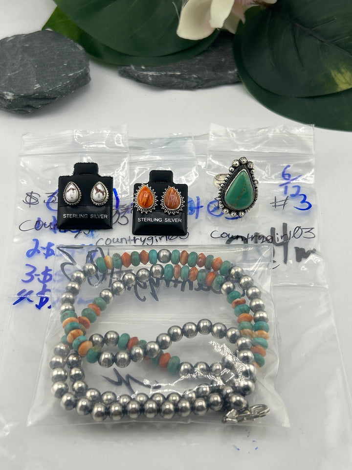 RESERVED FOR: Countrygirl03  - 6/12/2025 tiktok Reservation Live Show - 4 Sterling Silver Items