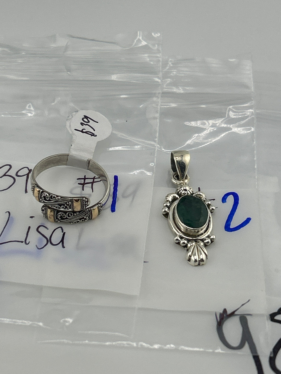 RESERVED FOR: Lisa- 4/9/2025 tiktok Live Show - 2 Sterling Silver Items