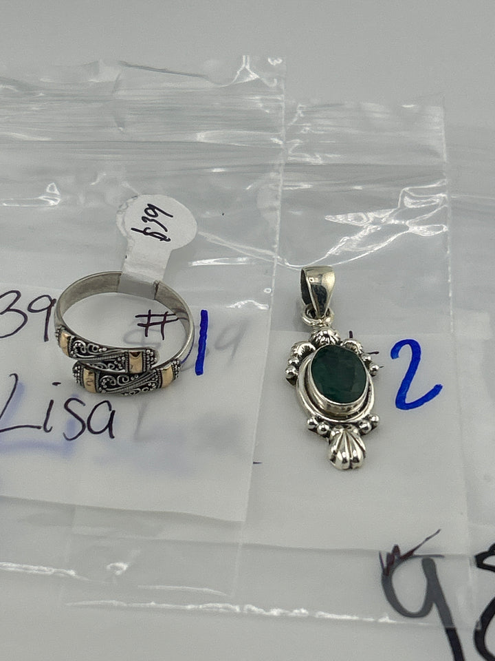 RESERVED FOR: Lisa- 4/9/2025 tiktok Live Show - 2 Sterling Silver Items
