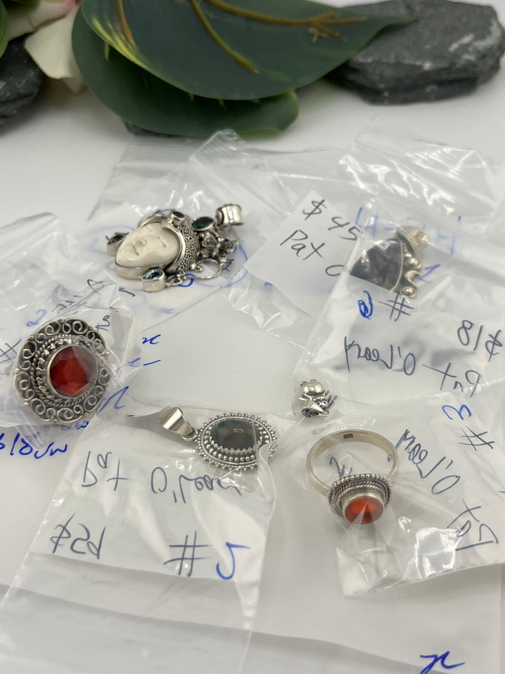 RESERVED FOR: Pat O'Leary - 4/24/2025 tiktok Live Show -6  Sterling Silver Items