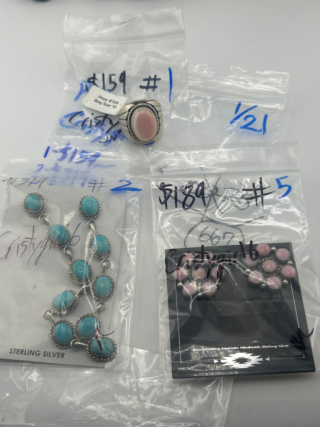 Cristygirl6 - 1/21/2026 3 925 Sterling Silver Items