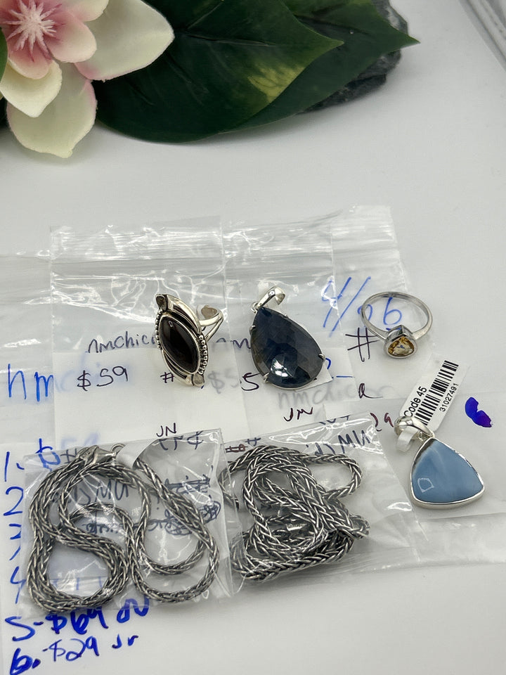 RESERVED FOR: nmchica - 4/26/2025 tiktok Live Show -6  Sterling Silver Items