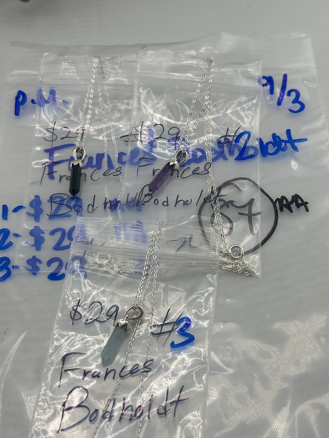 PM SHOW 48HR - RESERVED FOR: Frances Bodholdt - 9/03/2025 FL tiktok Live Show - 3 Sterling Silver Items