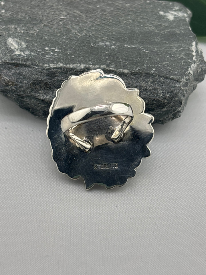 Multi Stone Turquoise Statement Ring Size 9