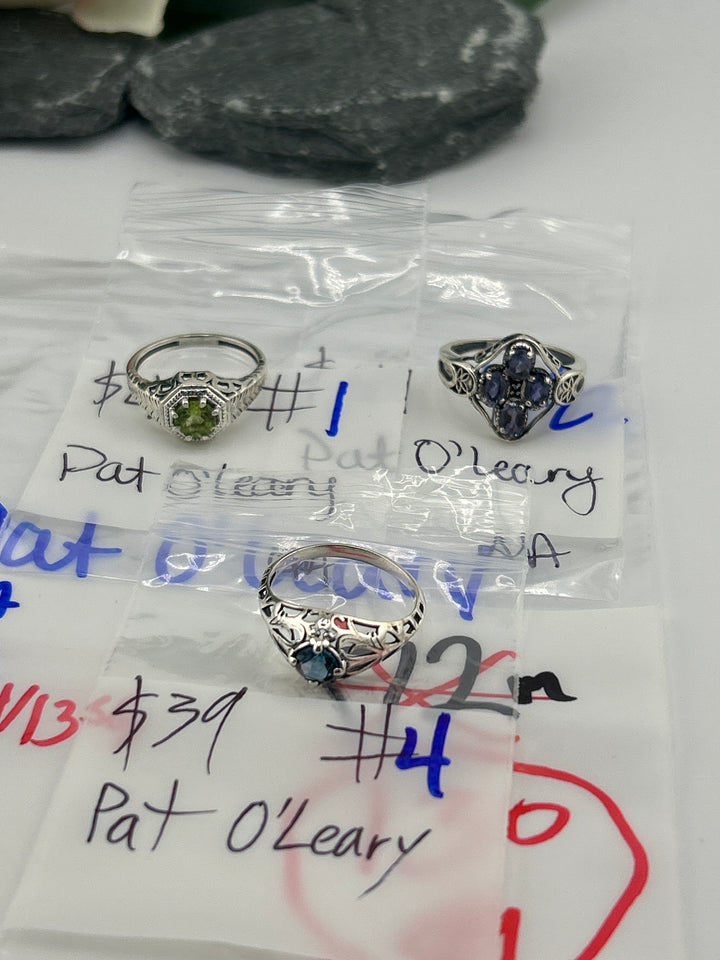 RESERVED FOR: Pat O'Leary-4/12/2025 tiktok Live Show - 3 Sterling Silver Items