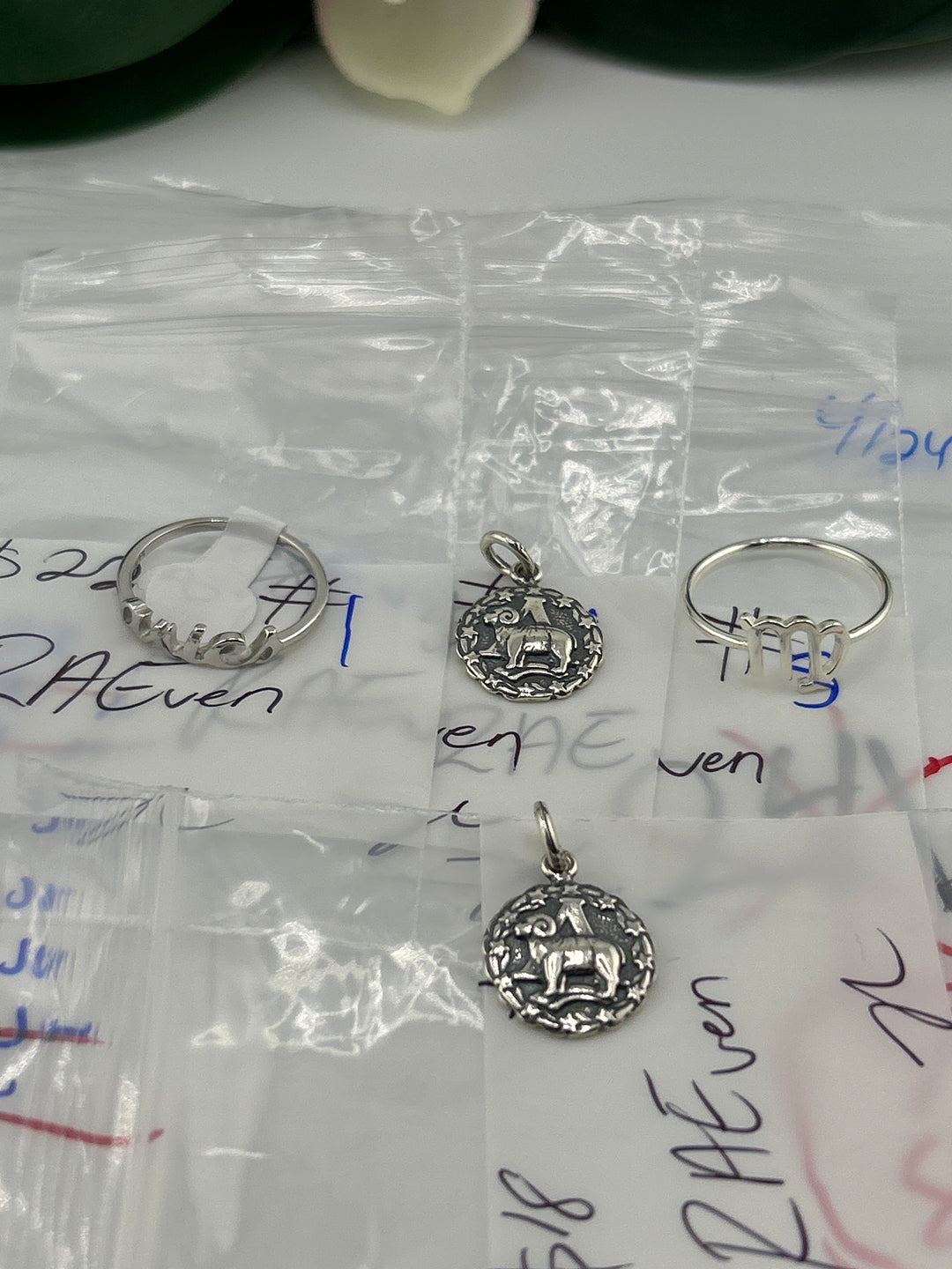 RESERVED FOR:  RAEven- 4/24/2025 tiktok Live Show - 4 Sterling Silver Items