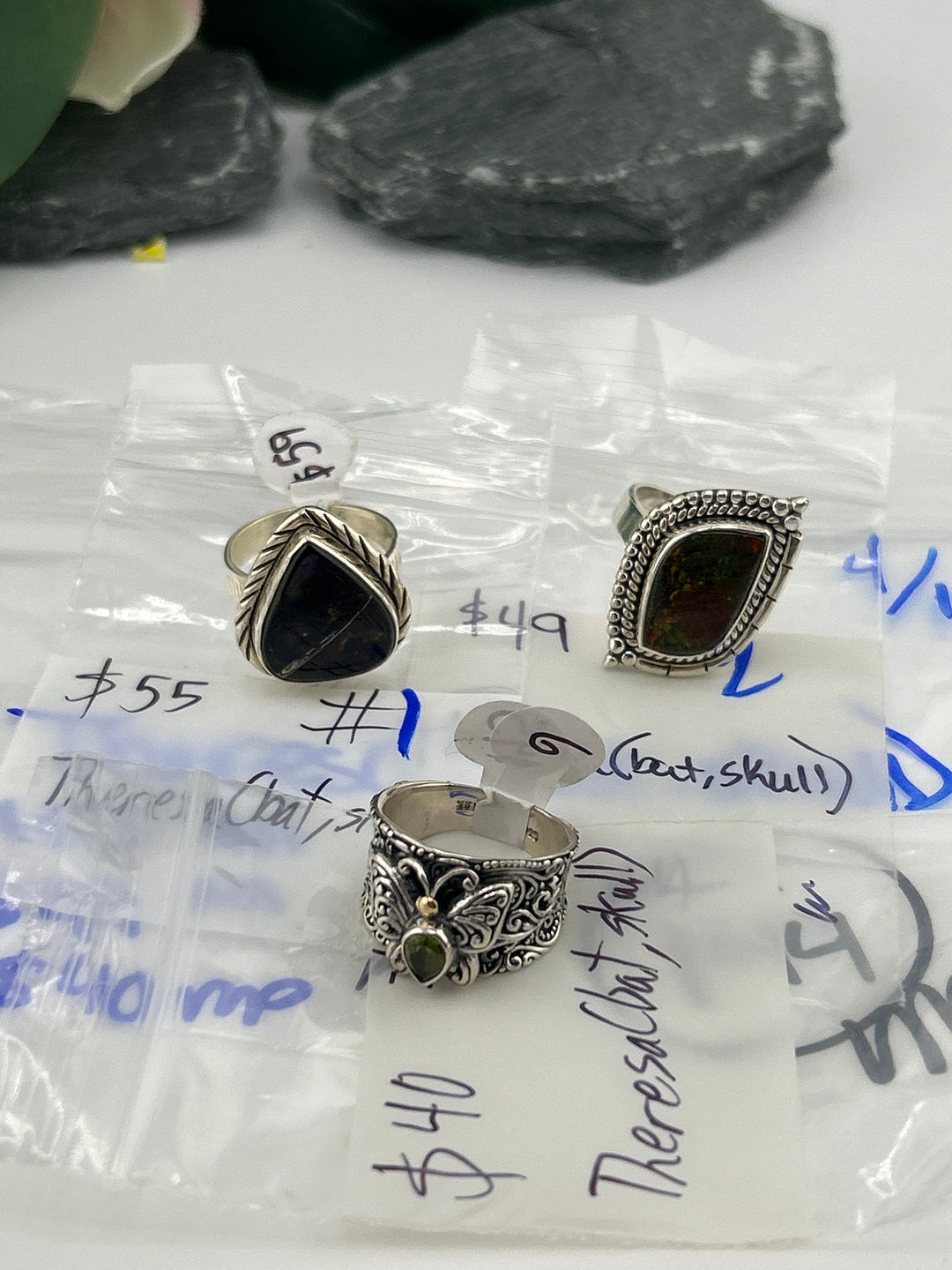RESERVED FOR: Theresa🦇💀 - 4/16/2025 tiktok Live Show - 3 Sterling Silver Items