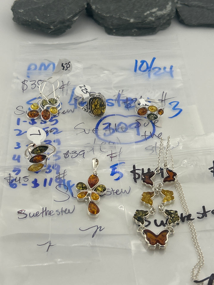 PM SHOW 48HR - RESERVED FOR: Suethestew - 10/24/2025 FL tiktok Live Show - 6 Sterling Silver Items