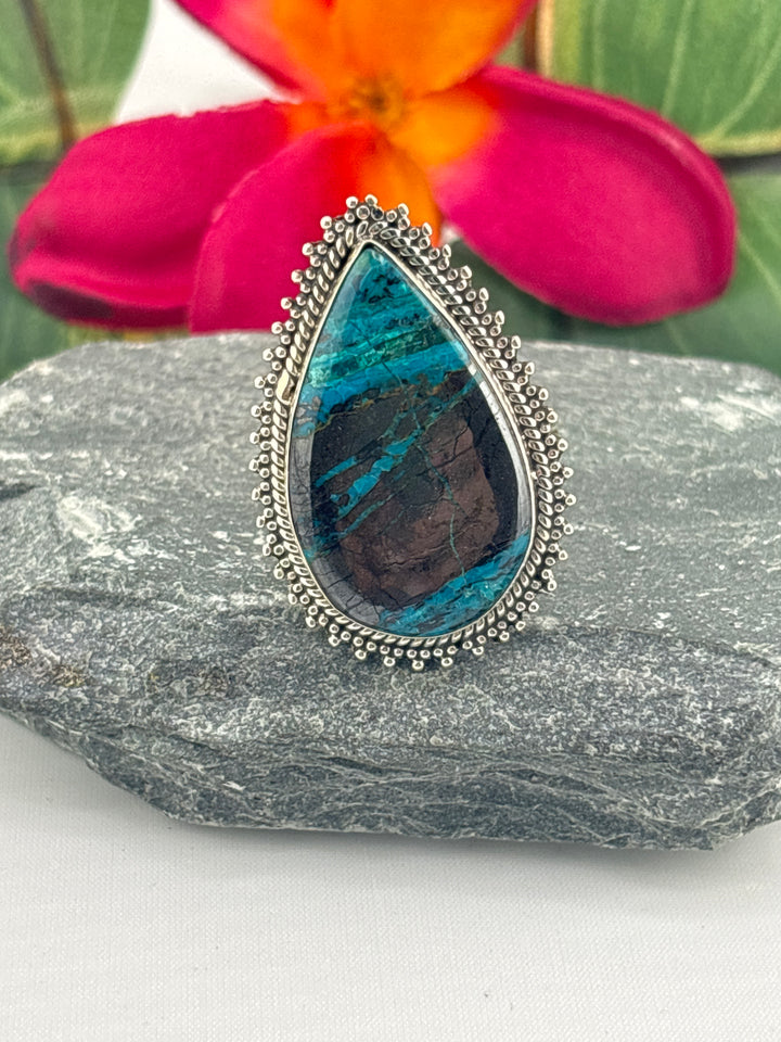 Opalized Wood Ring Size 11