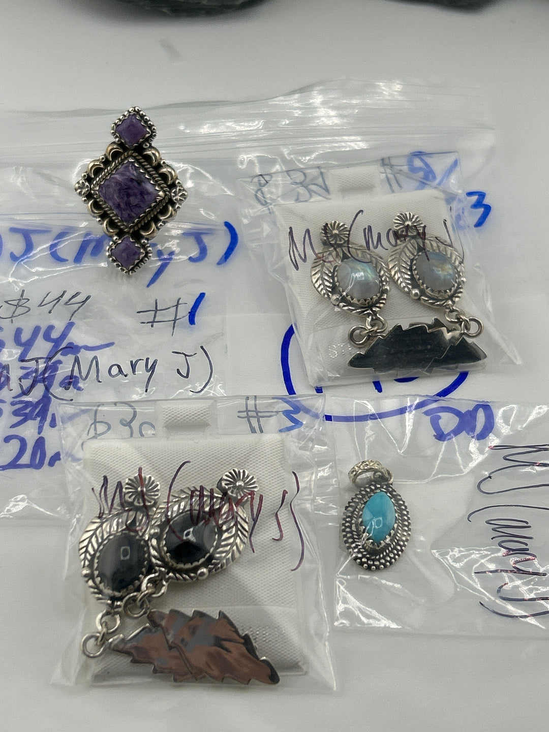 RESERVED FOR: MJ(Mary J) - 5/23/2025 tiktok Live Show - 4 Sterling Silver Item