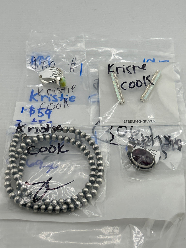 PM SHOW 48HR - RESERVED FOR: Kristie  Cook - 10/17/2025 FL tiktok Live Show - 4 Sterling Silver Items