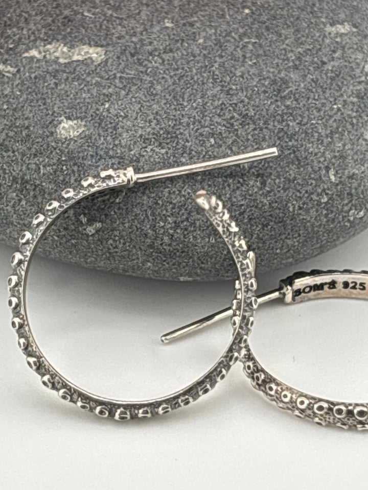 Designer SOMS 925 Sterling Silver Octopus Tentacle Earrings