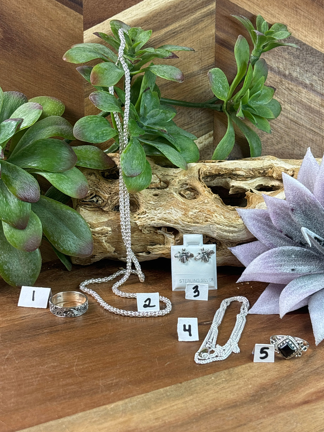 RESERVED FOR: dianatheheadhunter 8/1/24- 5 Sterling Silver Items