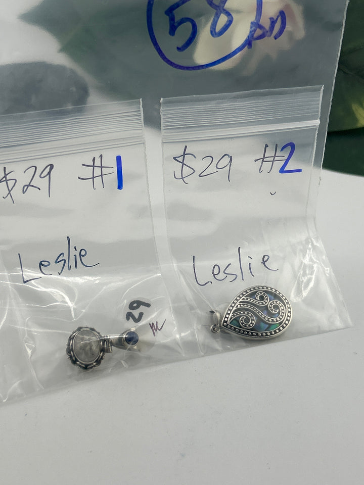 RESERVED FOR: Leslie - 6/7/2025 FL tiktok Live Show - 2 Sterling Silver Items