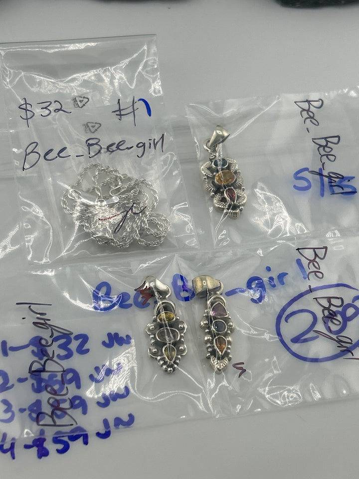RESERVED FOR:  Bee_Bee_girl- 5/15/2025 tiktok Live Show -4  Sterling Silver Items