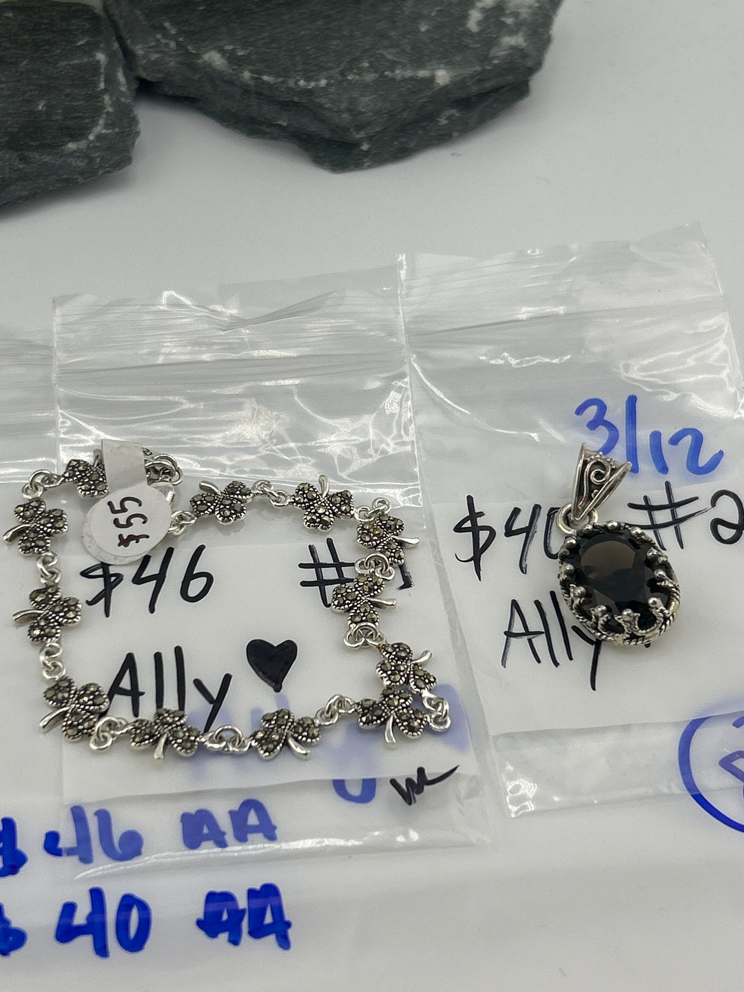 RESERVED FOR: Ally🖤- 3/12/2025 Live Show - 2 Sterling Silver Items