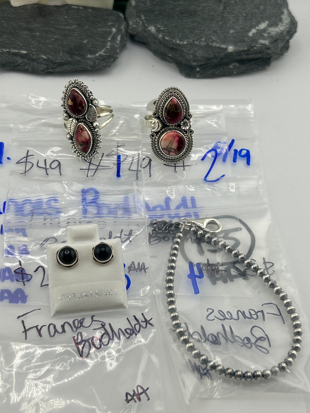 RESERVED FOR: Frances Bodholdt - 5/19/2025 tiktok A.M Live Show - 4 Sterling Silver Items