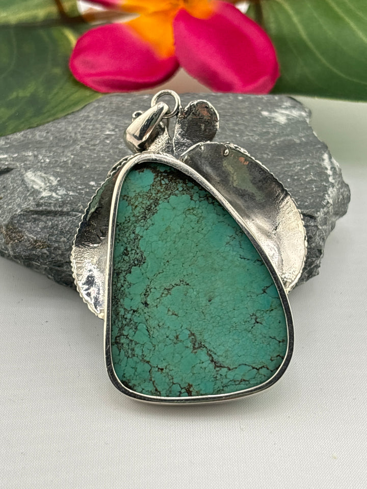 Statement Bali Hubei Turquoise Pendant