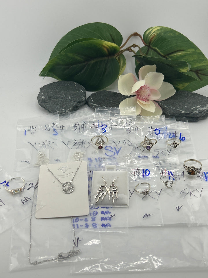 RESERVED FOR: SKY - 5/21/2025 tiktok Live Show - 12 Sterling Silver Items