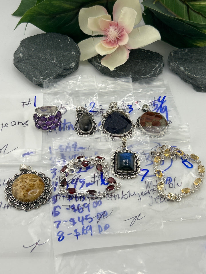 RESERVED FOR: Mtnblujeans - 5/9/2025 tiktok Live Show - 8 Sterling Silver Items
