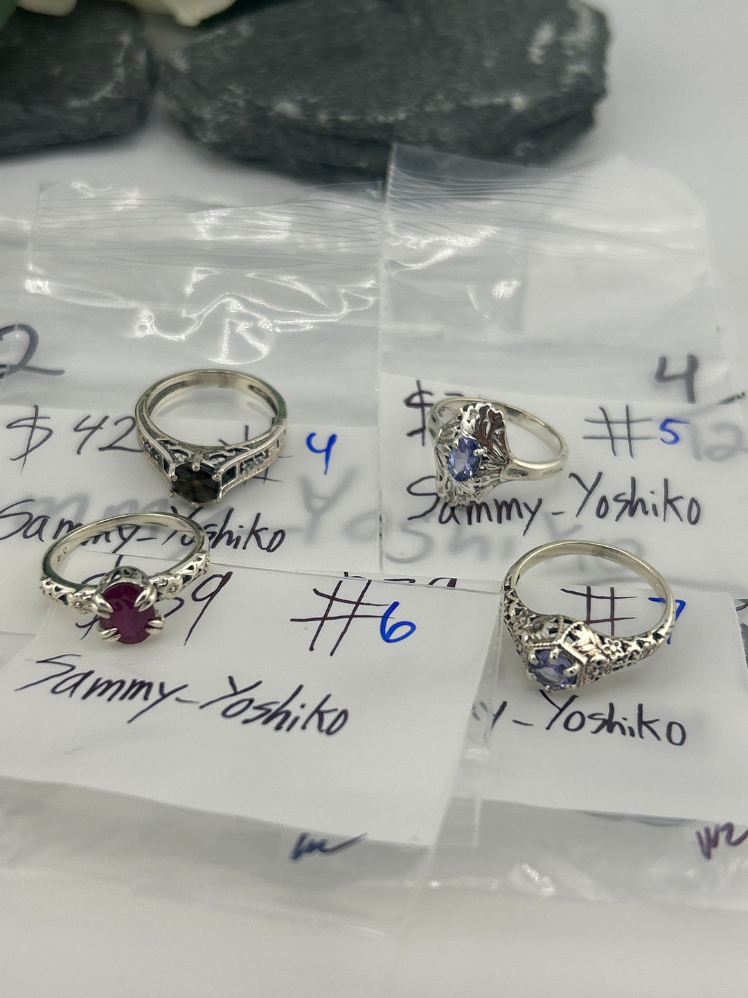 RESERVED FOR: Sammy_Yoshiko- 4/12/2025 #2 tiktok Live Show - 4 Sterling Silver Items