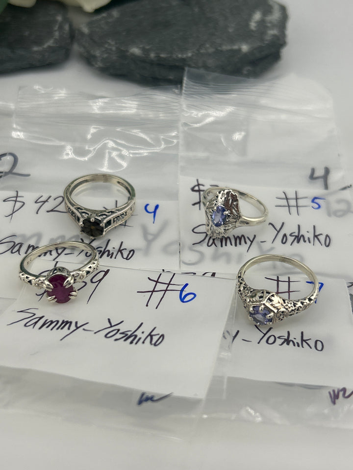 RESERVED FOR: Sammy_Yoshiko- 4/12/2025 #2 tiktok Live Show - 4 Sterling Silver Items