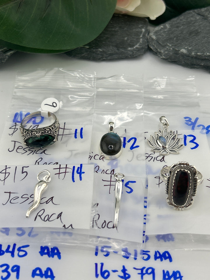 RESERVED FOR: Jessica Roca - 3/29/2025 The Collective Boutique App Live Show - 16 Sterling Silver Items