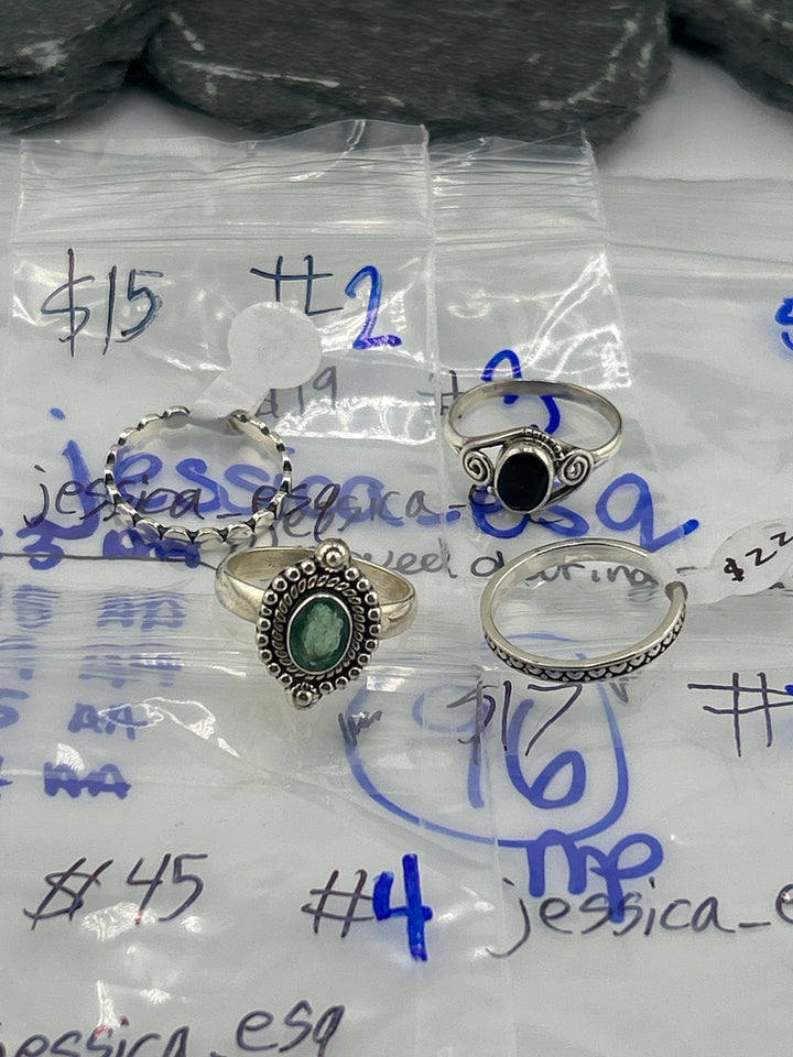 RESERVED FOR: Jessica_esq - 5/21/2025 tiktok Live Show - 4 Sterling Silver Items