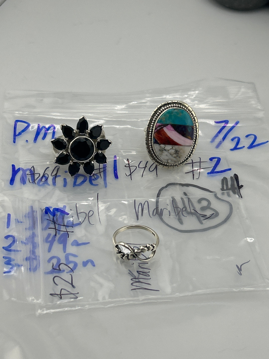 PM SHOW 48HR - RESERVED FOR:  Maribel - 7/22/2025 FL tiktok Live Show - 3 Sterling Silver Items