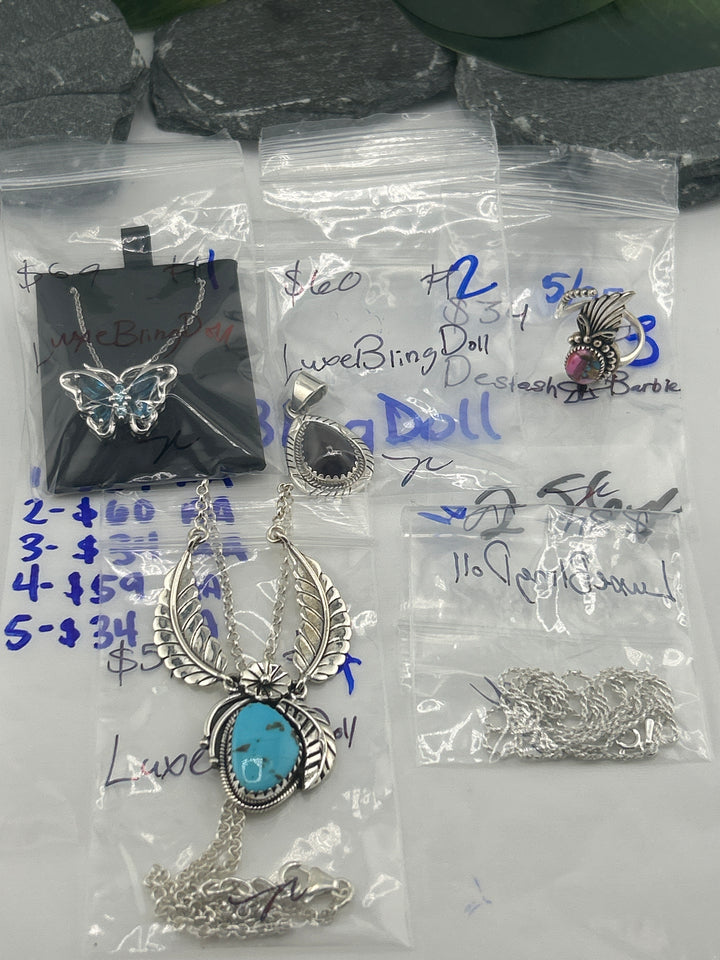 RESERVED FOR: LuxeBlingDoll - 5/25/2025 tiktok Live Show - 5  Sterling Silver Items
