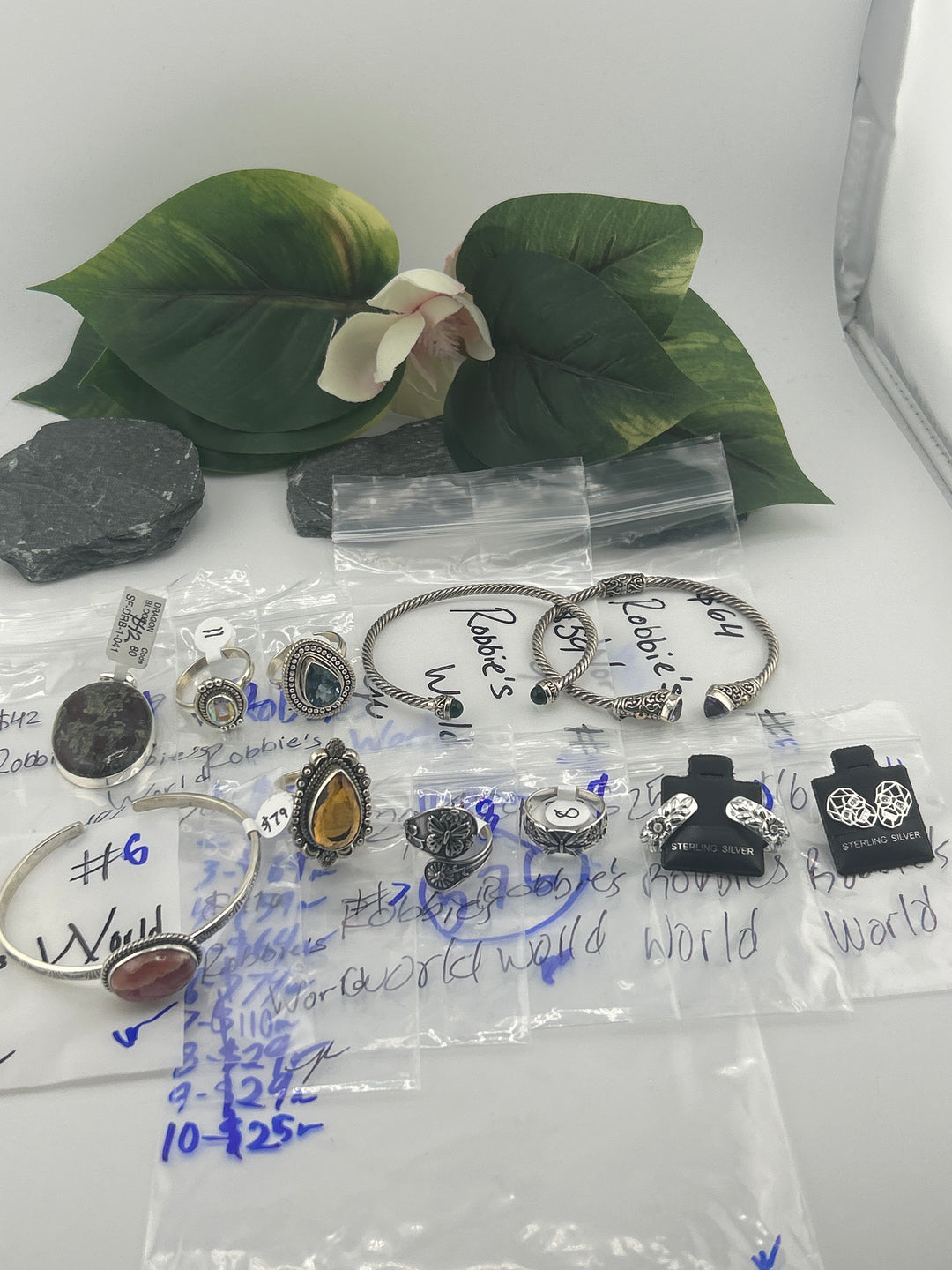 RESERVED FOR: Robbie's World - 6/6/2025 tiktok Reservation Live Show - 11 Sterling Silver Items