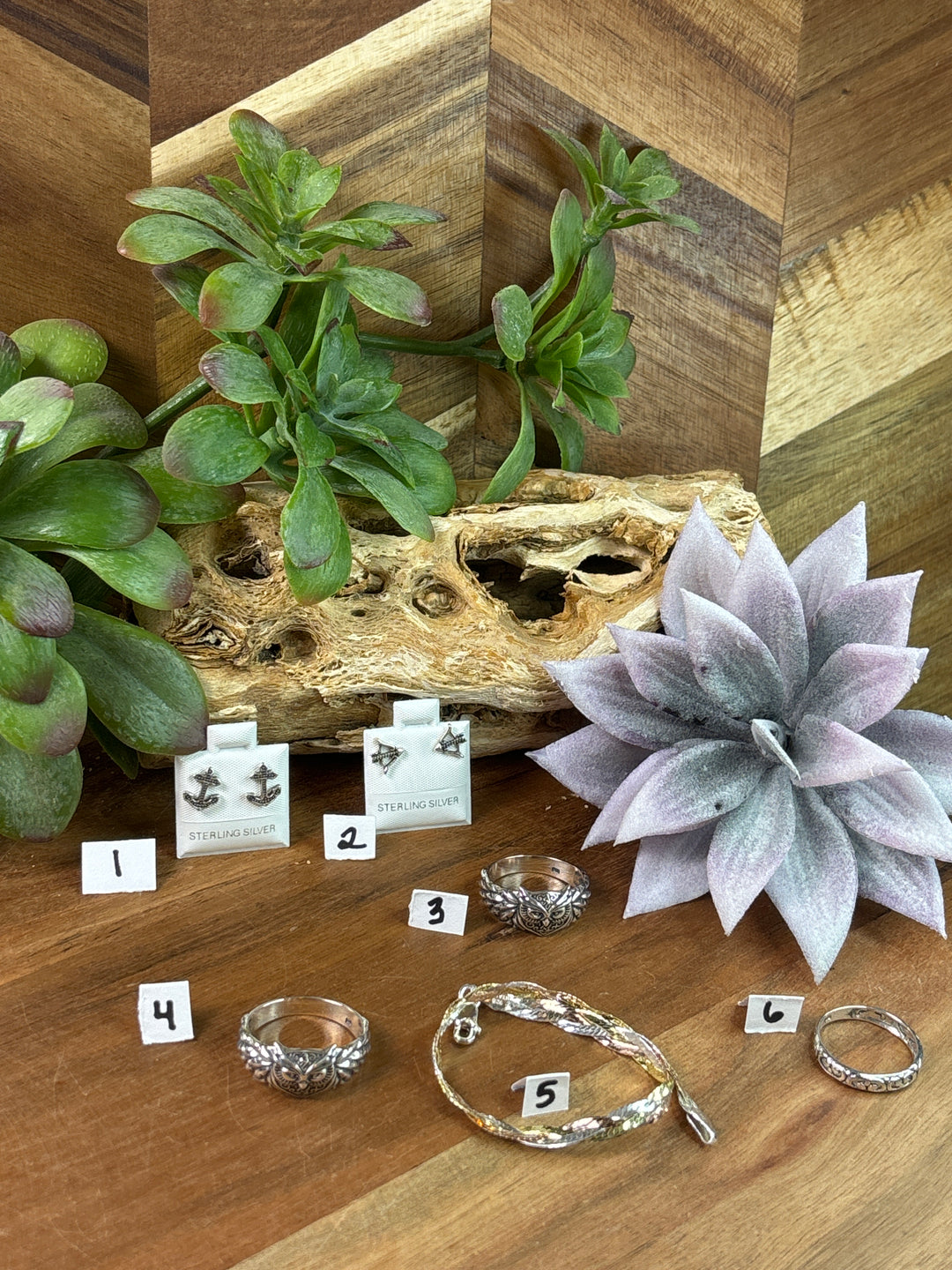RESERVED FOR: MelB 8/1/24- 5 Sterling Silver Items