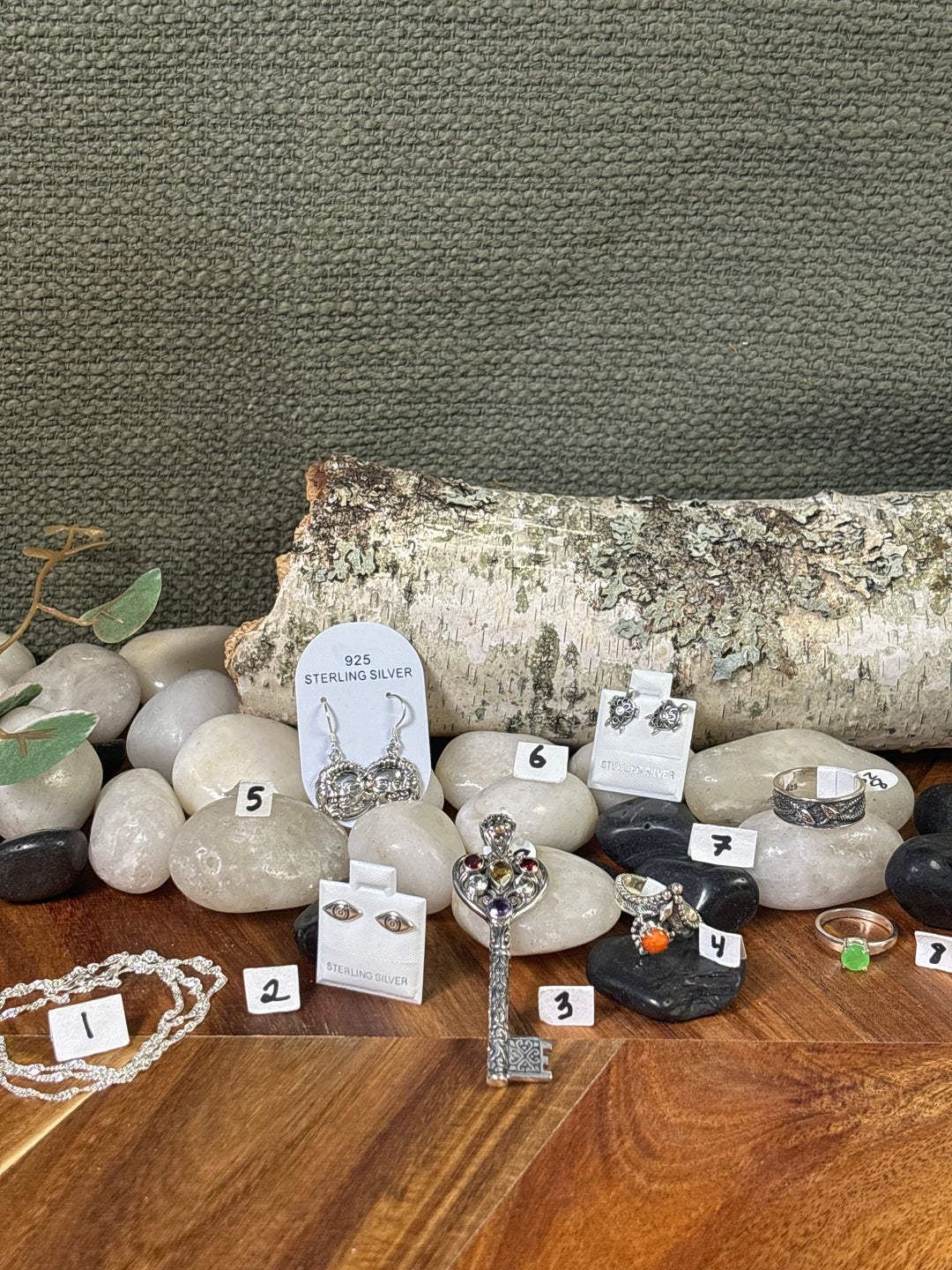 RESERVED FOR: Tina Salas 9/14/2024 - 8 Sterling Silver Items