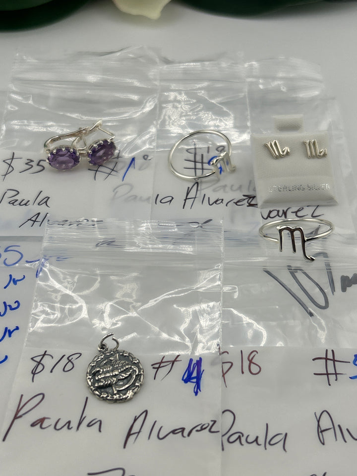 RESERVED FOR: Paula Alvarez - 4/24/2025 tiktok Live Show -5  Sterling Silver Items