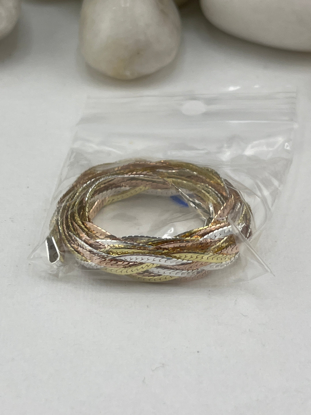 FB Herringbone Two Tone 26' Necklace